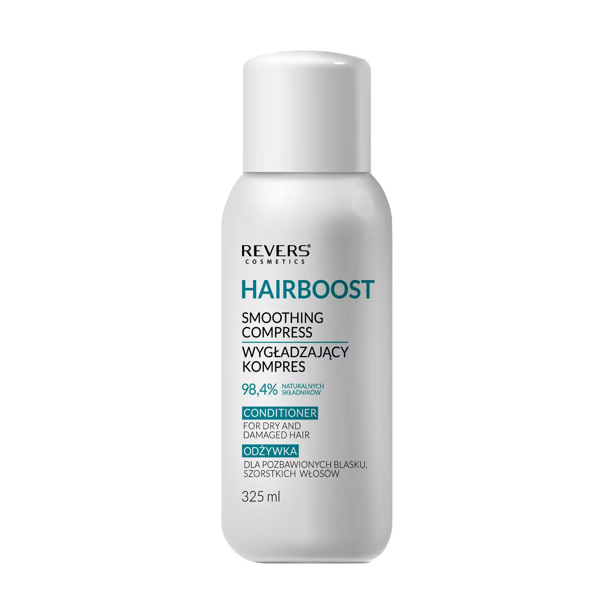 Розгладжувальний кондиціонер Revers Cosmetics Hairboost Smoothing Compress Conditioner для жорсткого та тьмяного волосся, 325 мл